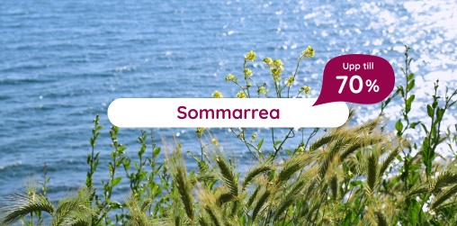 Sommarrea  upp till 70 %